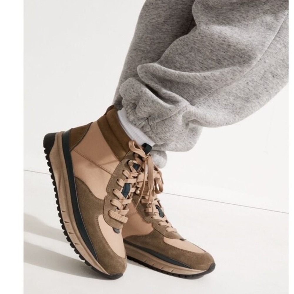 Madewell The Sneaker Boot Women's 7.5 Golden Spinach Multi High Top Sneaker Boot